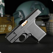 Cool Butane Pistol Torch Lighter - Metal Black