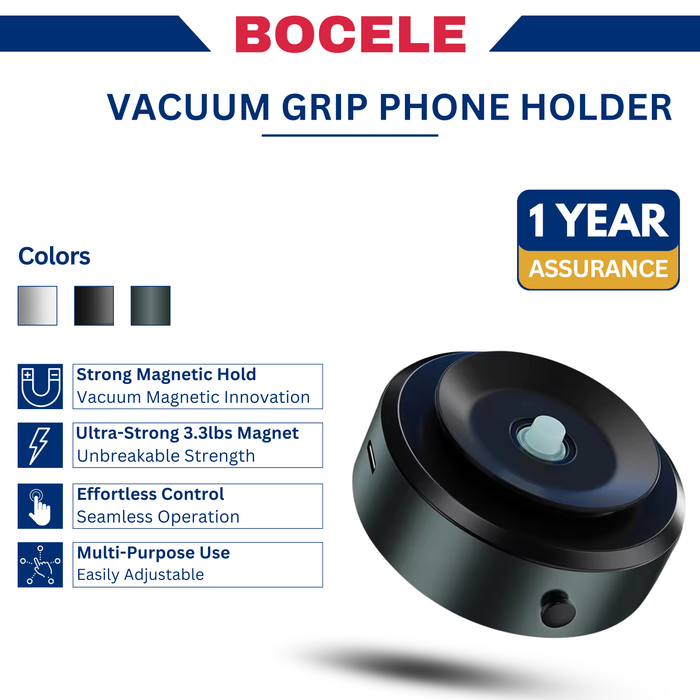 Vacuum Grip Phone Holder