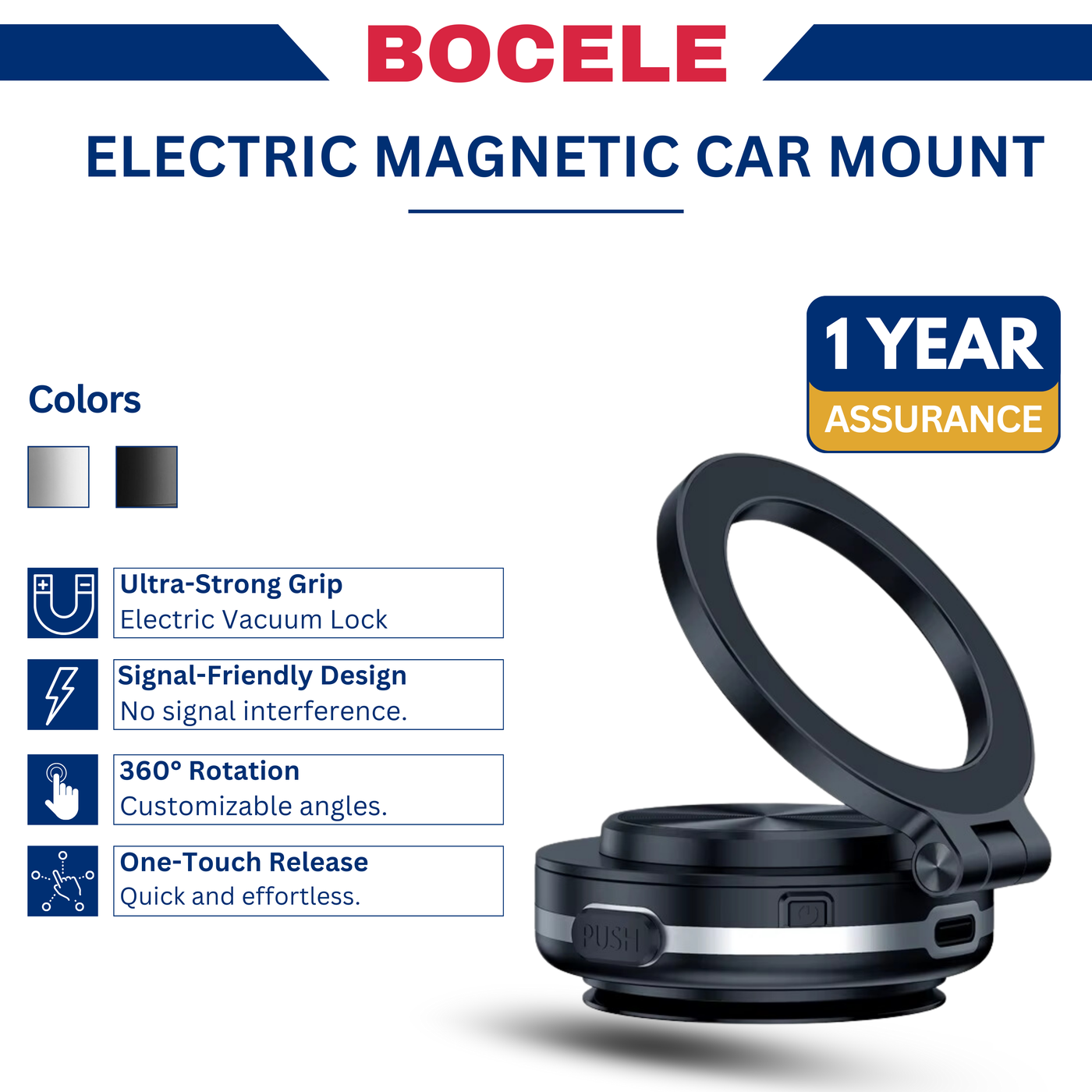 Electric Magnetic Car Mount
