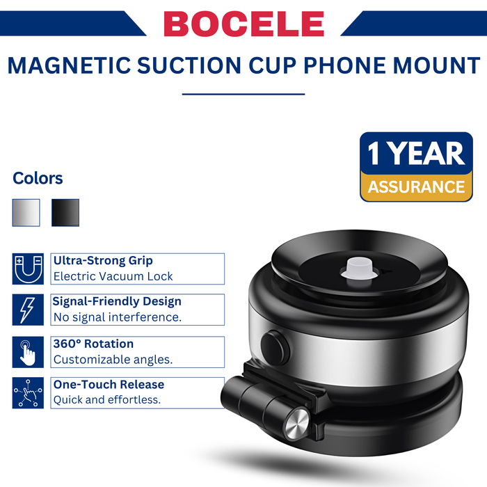 Magnetic Suction Cup Phone Mount