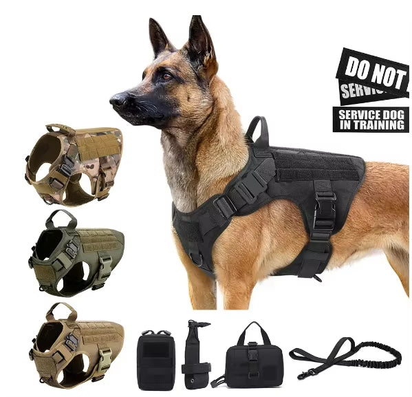 Camo Dog Harness & Leash Set – Adjustable, Comfortable & Durable
