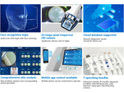 New 7 In 1 Smart Ice Blue Hydra oxyge Dermabrasion Facial Mahcine Skin Cleaning Skin Analyzer Dermabrasion Facial Aquafacial