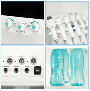 New 7 In 1 Smart Ice Blue Hydra oxyge Dermabrasion Facial Mahcine Skin Cleaning Skin Analyzer Dermabrasion Facial Aquafacial