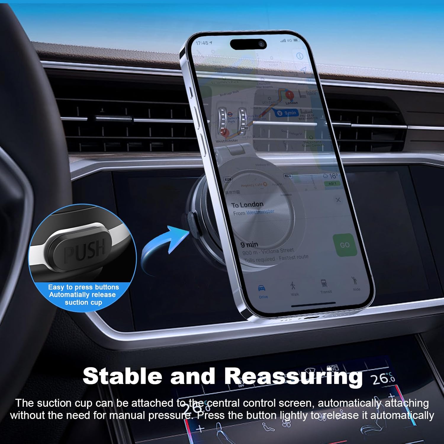 Electric Magnetic Car Mount