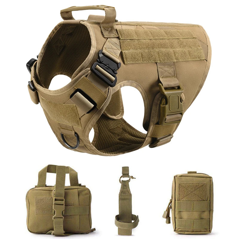 Tactical No-Pull Dog Harness for Large Dogs