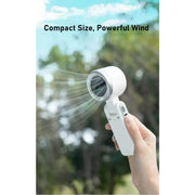 Portable Mini Handheld Fan USB Rechargeable Long Battery Life 3-in-1 Personal Turbo Cooling Fan for Outdoor, Travel, Office
