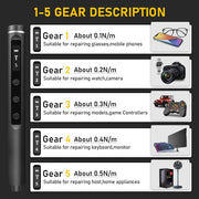 Galacok S6 Max Precision Electric Screwdriver Set with 42 Magnetic Bits 5 Torque Settings Mini Power Tools for IPhone Camera PC