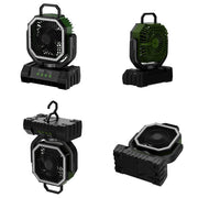 20000mAh Battery Powered Fan Rechargeable Camping Fan 4 Speeds Gear with LED Outdoor Tent Fans with Hanging Hook Remote