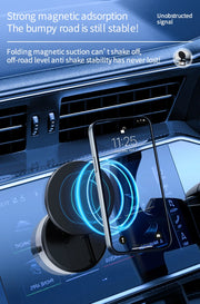 Intelligent Mobile Phone Holder Double-Sided Car Mount Magnetic Universal Adsorption Bracket Vacuum Adsorption Stable For Phone