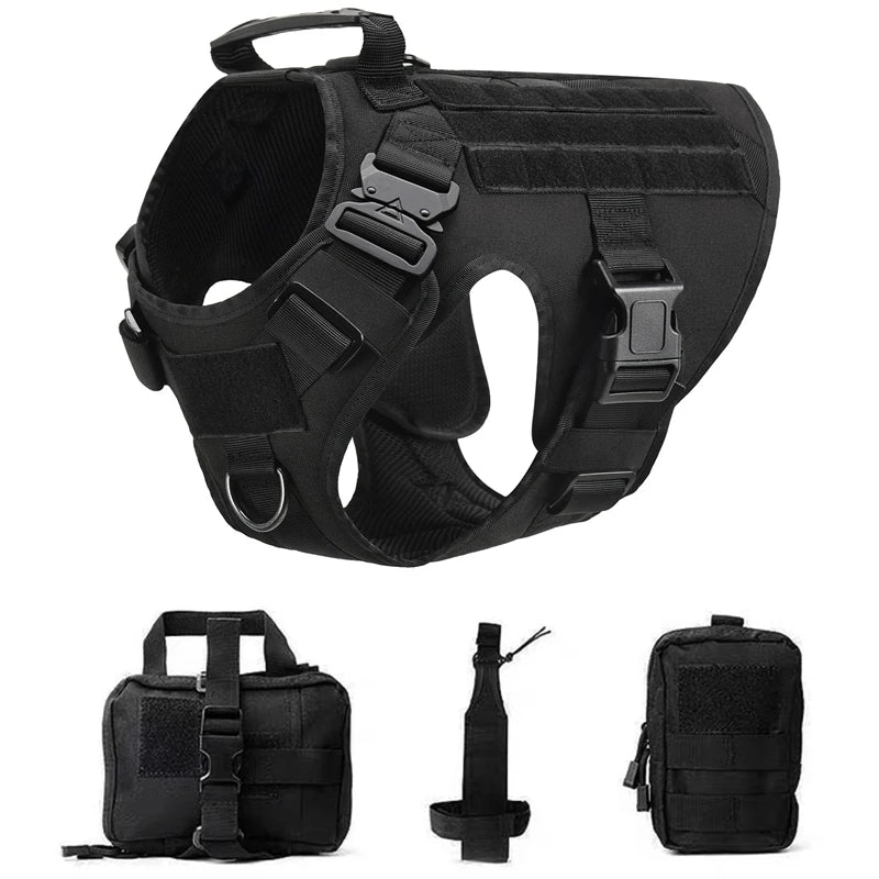 Tactical No-Pull Dog Harness for Large Dogs