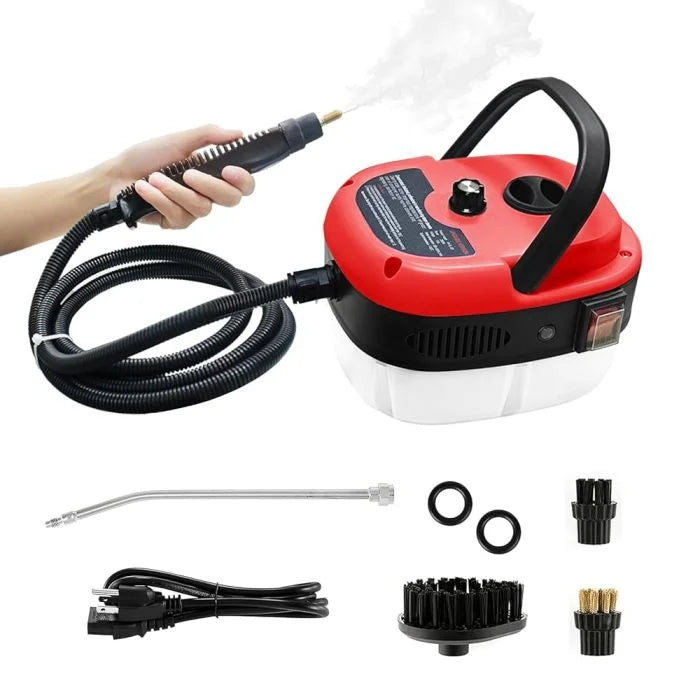 110V High Pressure Steam Cleaner With Multi Nozzles, Portable Handheld Steamer For Kitchen, Car, Bathroom Tile Grout Cleaning