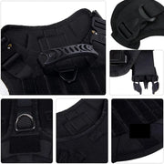 Tactical No-Pull Dog Harness for Large Dogs