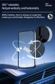 Intelligent Mobile Phone Holder Double-Sided Car Mount Magnetic Universal Adsorption Bracket Vacuum Adsorption Stable For Phone