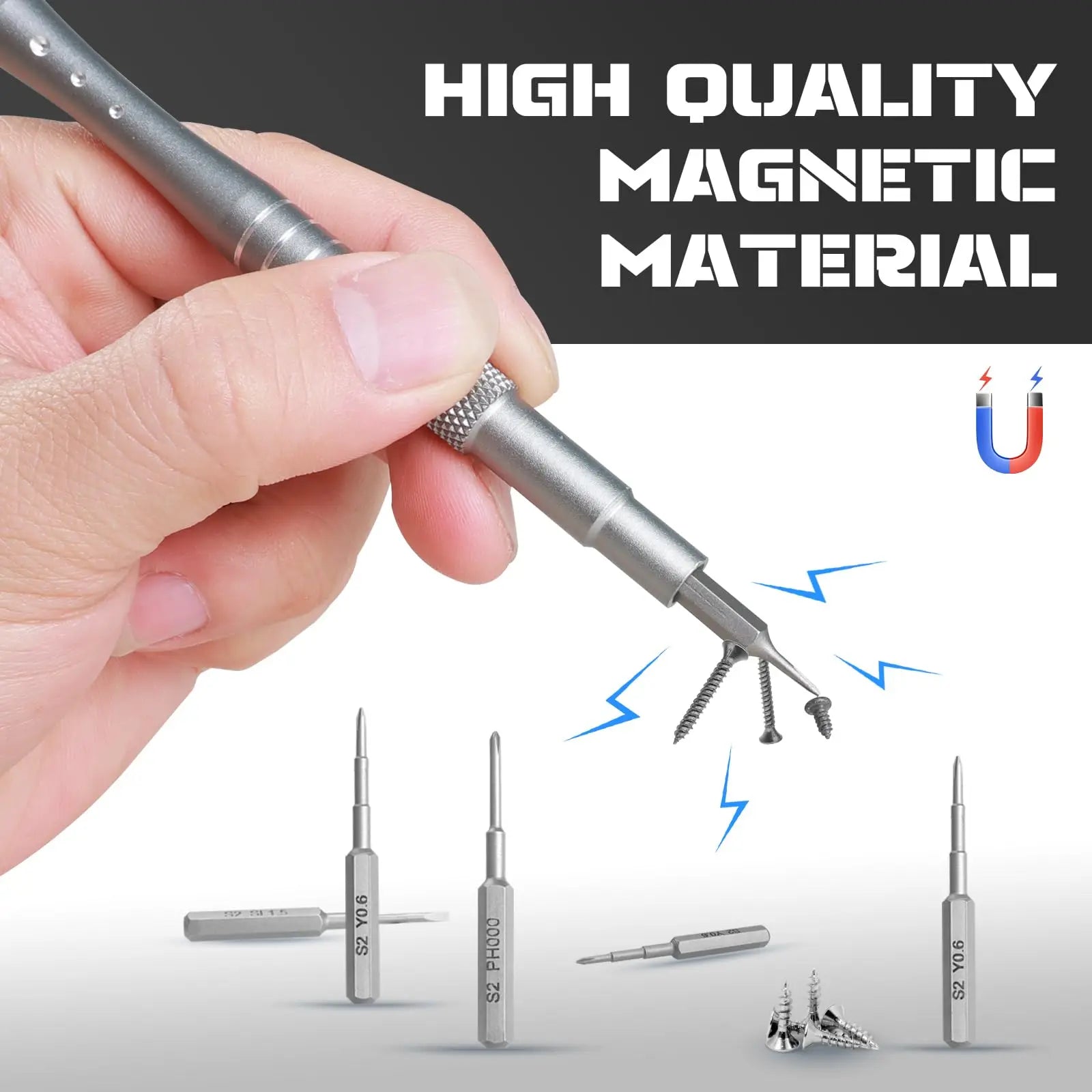128 in 1 Precision Screwdriver Kit with Magnetic Flexible Shaft Professional Repair Tool for PC iPhone Watch Camera Glasses