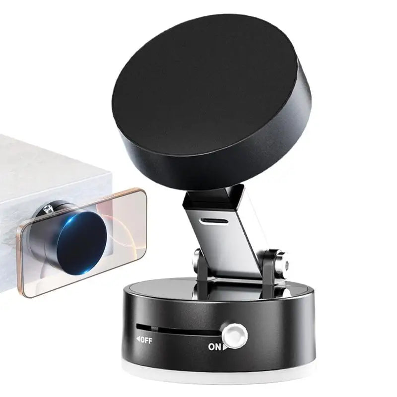 Foldable car mount vacuum suction cup car navigation mount double-sided magnetic suction lazy phone holder