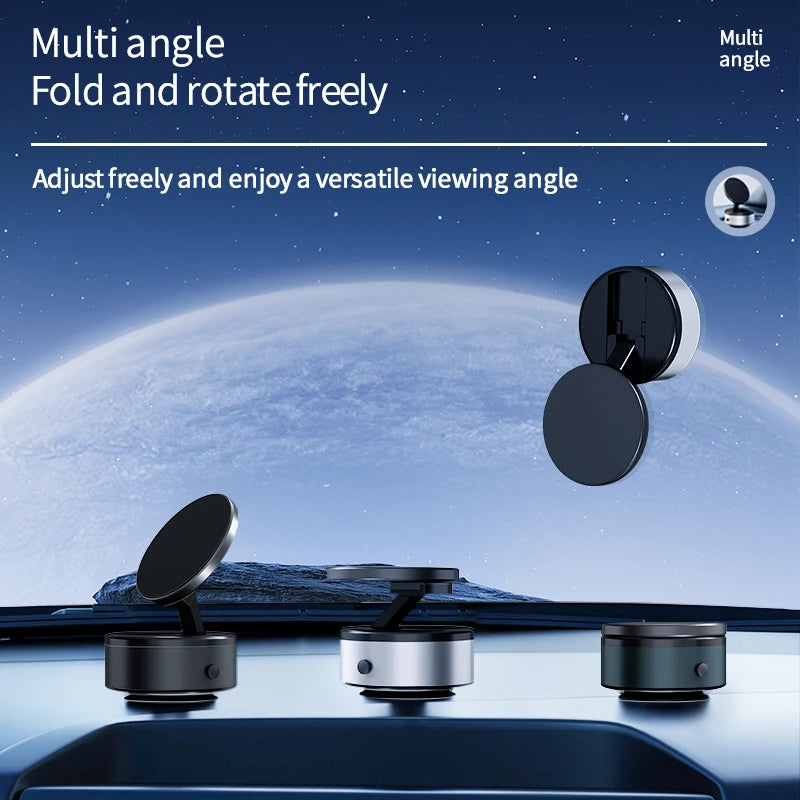 Intelligent Mobile Phone Holder Double-Sided Car Mount Magnetic Universal Adsorption Bracket Vacuum Adsorption Stable For Phone