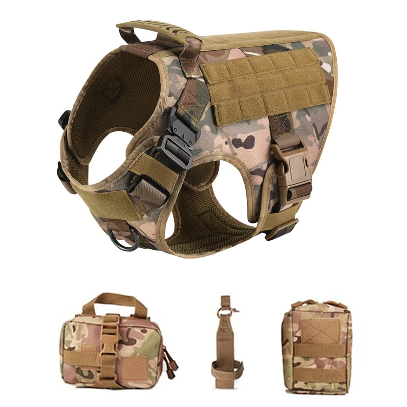 Tactical No-Pull Dog Harness for Large Dogs