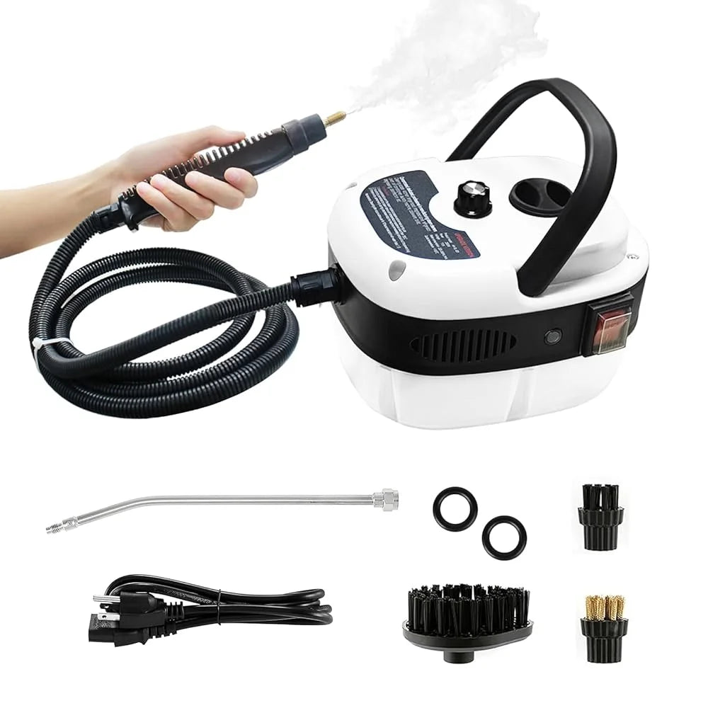 110V High Pressure Steam Cleaner With Multi Nozzles, Portable Handheld Steamer For Kitchen, Car, Bathroom Tile Grout Cleaning