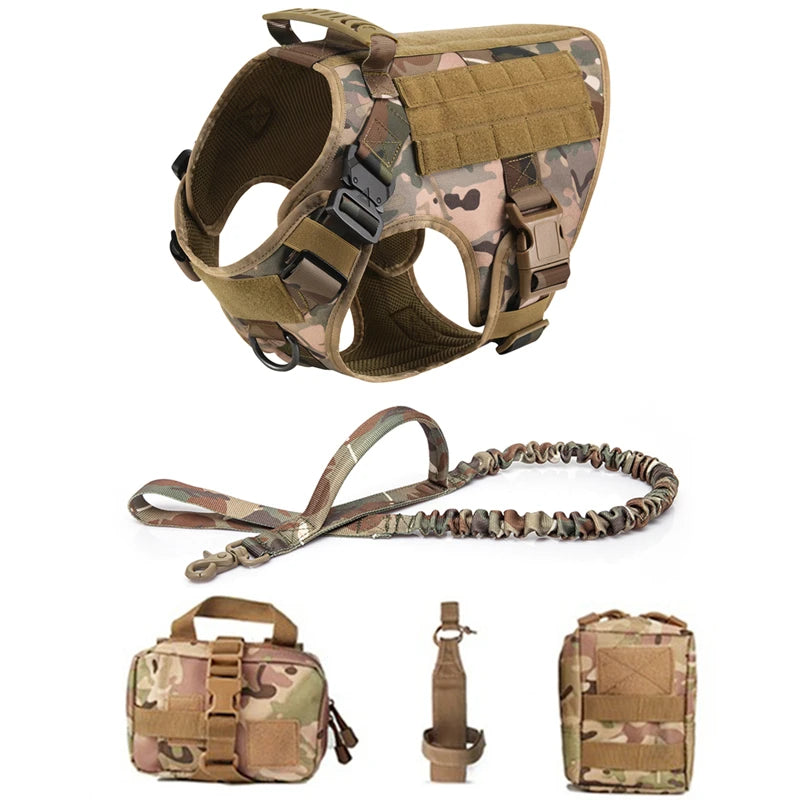 Tactical No-Pull Dog Harness for Large Dogs