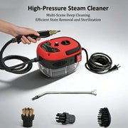 110V High Pressure Steam Cleaner With Multi Nozzles, Portable Handheld Steamer For Kitchen, Car, Bathroom Tile Grout Cleaning