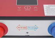 Instant Electric Water Heater 6500W 220V Wall Mounted Waterproof LED Display for Bathroom Shower Kitchen Hot Water Modern Red