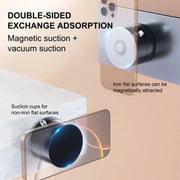 Foldable car mount vacuum suction cup car navigation mount double-sided magnetic suction lazy phone holder