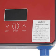 Instant Electric Water Heater 6500W 220V Wall Mounted Waterproof LED Display for Bathroom Shower Kitchen Hot Water Modern Red
