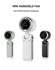 Portable Mini Handheld Fan USB Rechargeable Long Battery Life 3-in-1 Personal Turbo Cooling Fan for Outdoor, Travel, Office