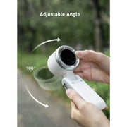 Portable Mini Handheld Fan USB Rechargeable Long Battery Life 3-in-1 Personal Turbo Cooling Fan for Outdoor, Travel, Office