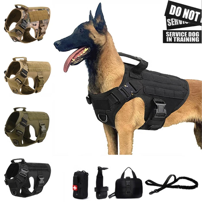 Tactical No-Pull Dog Harness for Large Dogs