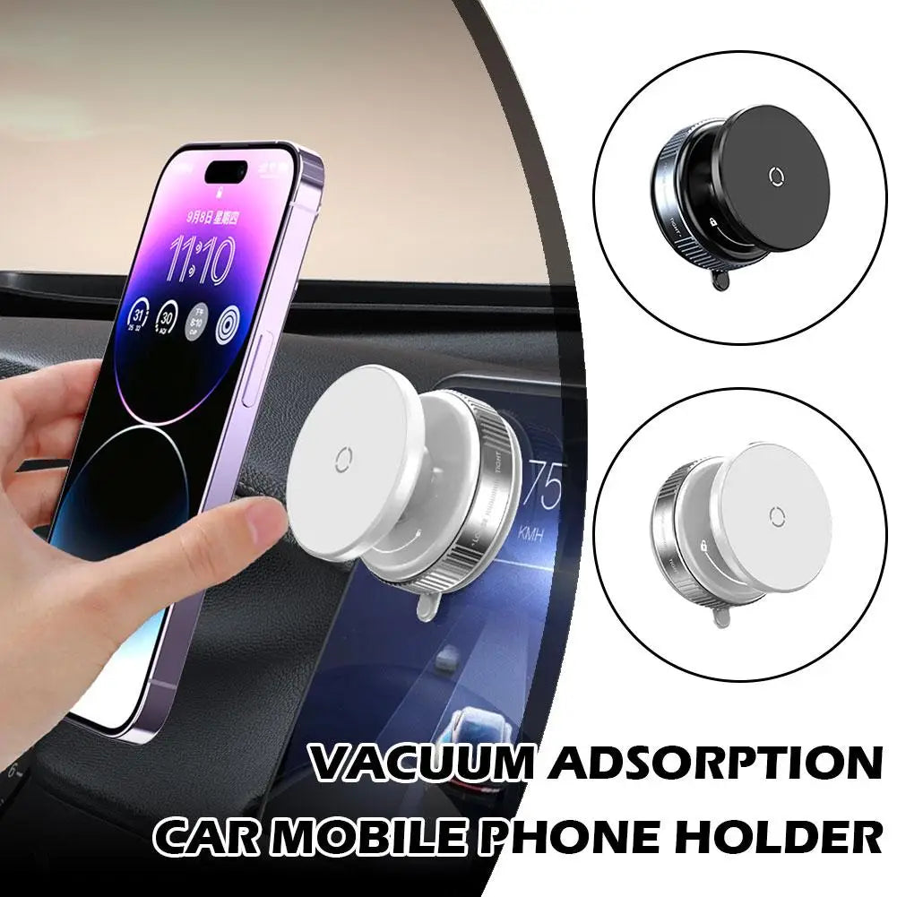 Magnetic Car Mount Mobile Phone Holder Magnetic Black Technology Universal Suction Cup Holder Vacuum Adsorption Stable Mount