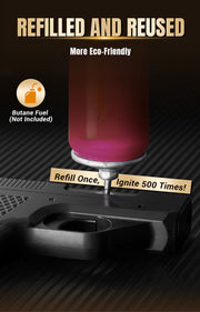 Cool Butane Pistol Torch Lighter - refill