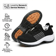 Maxtiz 12-Hour Comfort Shoes - Black White
