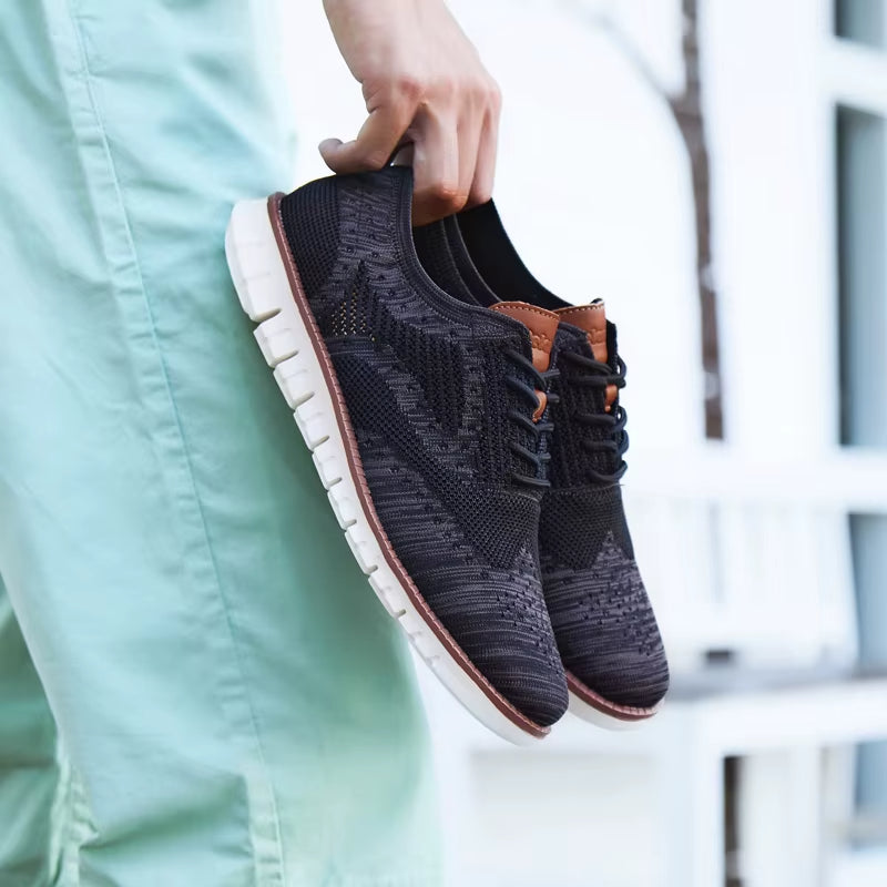 Men's Lightweight Breathable Mesh Sneakers - Stylish & Comfortable