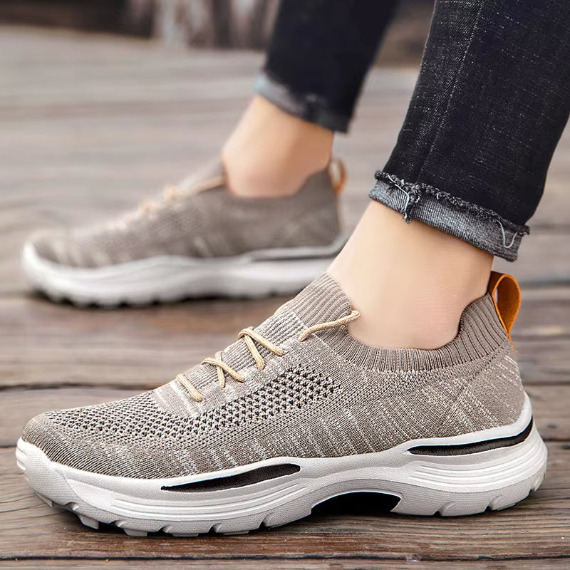 Men's Lightweight Breathable Mesh Sneakers - Casual & Comfortable