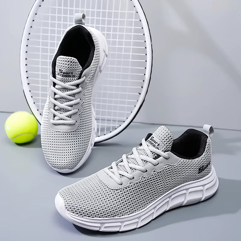 Men's Lightweight Breathable Mesh Tennis Sneakers - Casual & Running Shoes
