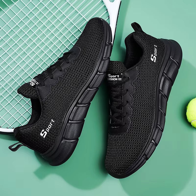 Men's Lightweight Breathable Mesh Tennis Sneakers - Casual & Running Shoes