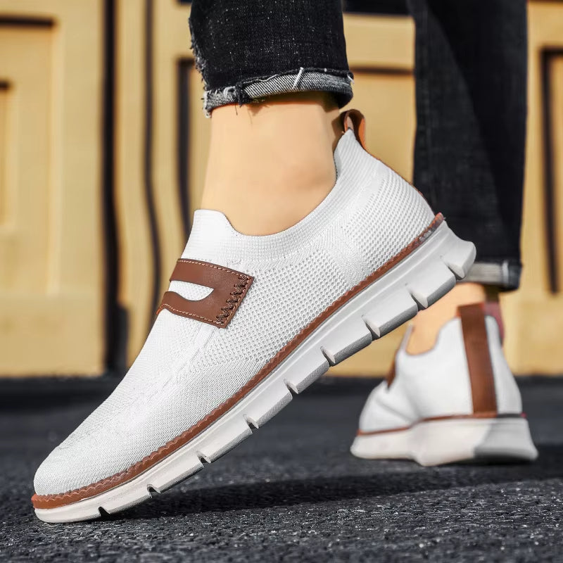 Men's Lightweight Breathable Mesh Casual Shoes - Comfortable for Walking & Driving