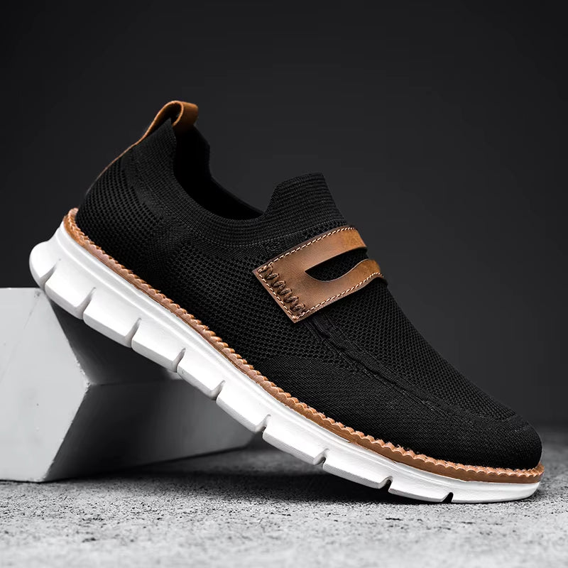 Men's Lightweight Breathable Mesh Casual Shoes - Comfortable for Walking & Driving