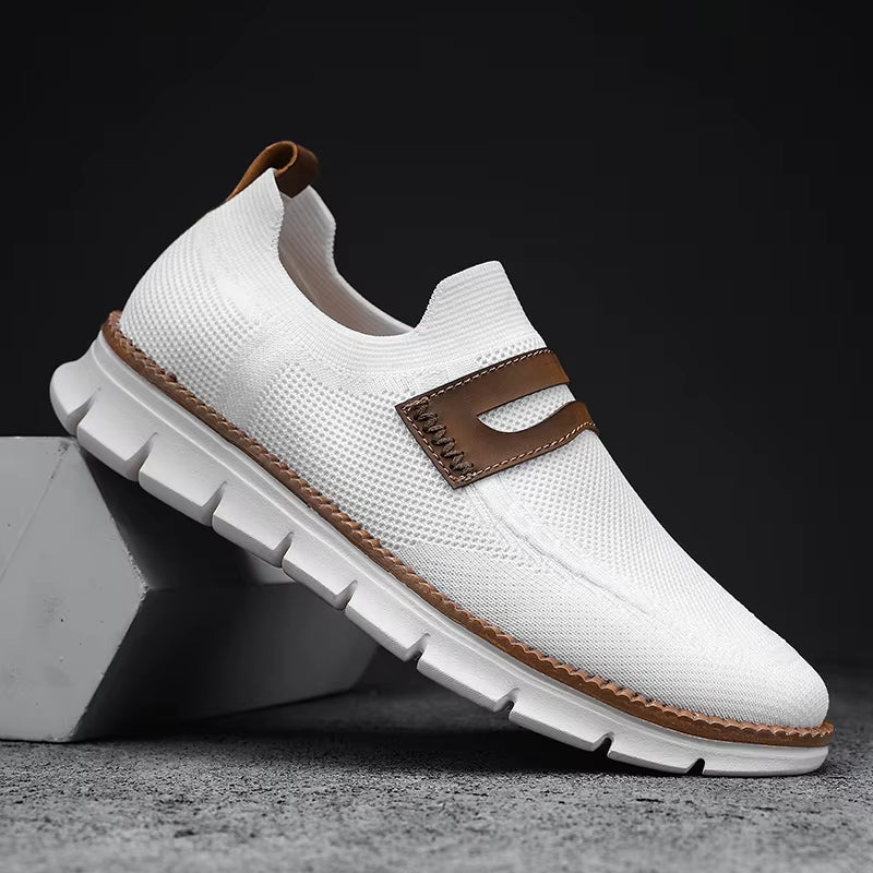 Men's Lightweight Breathable Mesh Casual Shoes - Comfortable for Walking & Driving