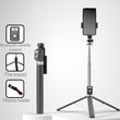 6-in-1 Bluetooth Selfie Stick Tripod with Remote & Fill Light